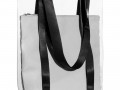 Шопер Clarity с серым органайзером, прозрачный