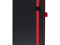 Ежедневник Ton Black, недатированный, черный с красным