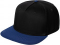 Бейсболка Foreside с прямым козырьком, черная с синим