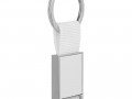 Брелок Stropp с тканевой вставкой, белый