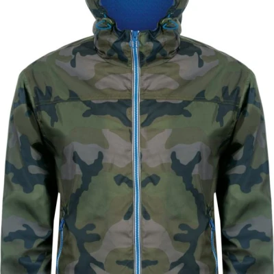Ветровка Skate, камуфляж с синим
