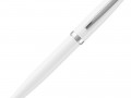 Ручка шариковая Letra Chrome, глянцевая, белая