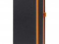 Ежедневник Ton, недатированный, черный с оранжевым