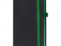 Ежедневник Ton, недатированный, черный с зеленым