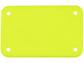 Лейбл из ПВХ Kreta, S, желтый неон