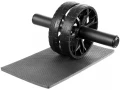 Ролик для пресса с ковриком Presswork, черный