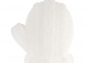 Свеча Kniteam, варежка, белая