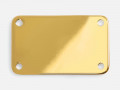 Шильдик металлический Furo, золотистый глянцевый