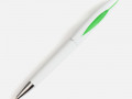 Ручка шариковая Nave, белая с зеленым
