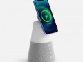 Bluetooth-колонка с беспроводной зарядкой и подсветкой Cone Sonance, серая