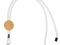 Шнурок для бейджа Tube Wood, белый