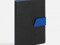 Ежедневник Boom, недатированный, черный с ярко-синий