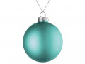 Елочный шар Finery Matt, 8 см, матовый бирюзовый