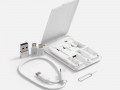 Органайзер с беспроводной зарядкой и набором адаптеров Octopod, белый