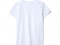 Футболка женская T-bolka Stretch Lady, белая (холодный оттенок)