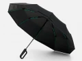 Зонт складной Skymate с УФ-защитой и ручкой-карабином, черный
