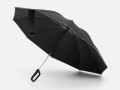 Зонт обратного сложения с ручкой-карабином Foldberry, черный
