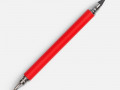 Ручка шариковая и вечный карандаш Diptych, ярко-красная