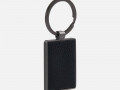 Брелок Gun Metal Leather Rectangle, графитовый
