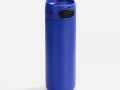 Термостакан X1 с цветной кнопкой, синий с черным