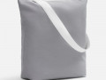 Шопер B5, серый с широкими белыми ручками