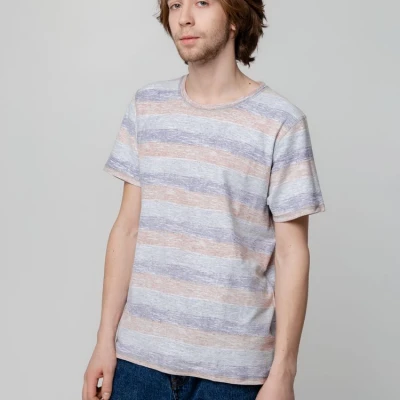 Футболка мужская Rayet двусторонняя, оранжевая с фиолетовым