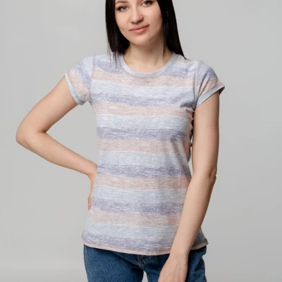 Футболка женская Rayet Lady двусторонняя, оранжевая с фиолетовым