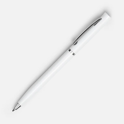 Ручка шариковая Euro Chrome, белая