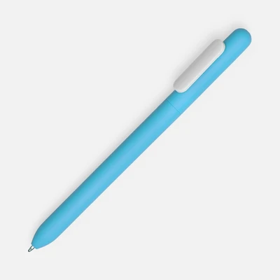 Ручка шариковая Swiper Soft Touch, голубая с белым