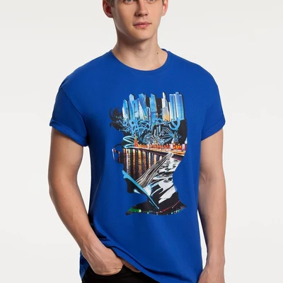 Футболка Moscow Boy, ярко-синяя