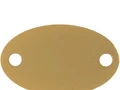 Шильдик металлический Alfa Oval, золотистый