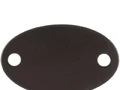 Шильдик металлический Alfa Oval, серый металлик