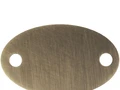 Шильдик металлический Alfa Oval, бронзовый