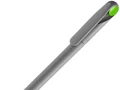 Ручка шариковая Prodir DS1 TMM Dot, серая с ярко-зеленым