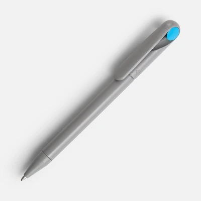 Ручка шариковая Prodir DS1 TMM Dot, серая с голубым