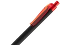 Ручка шариковая Prodir QS01 PRT-T Soft Touch, черная с красным