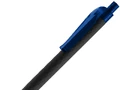 Ручка шариковая Prodir QS01 PRT-T Soft Touch, черная с синим