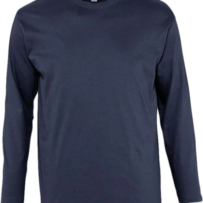 Футболка с длинным рукавом Monarch 150, темно-синяя (navy)