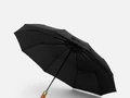 Зонт складной Cloudburst в подарочной упаковке, черный