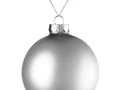 Оформительский шар Finery, 10 см, матовый серебристый