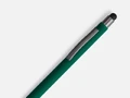 Ручка шариковая Atento Soft Touch со стилусом, зеленая