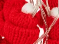 Гирлянда Cosy Poms, красная