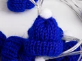 Гирлянда Cosy Poms, синяя