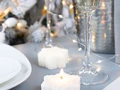Свеча Snowlight 2, белая, 6 см