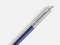 Ручка шариковая Senator Point Metal, ver.2, темно-синяя