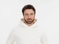 Худи оверсайз унисекс Snuggie, молочно-белое