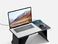 Складной стол для ноутбука с беспроводной зарядкой Kickstand Table, серый