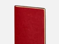 Ежедневник Nebraska Flex, недатированный, красный с золотистым