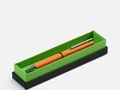 Ручка шариковая Blade Soft Touch в футляре, оранжевая
