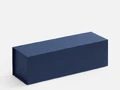 Коробка складная под бутылку Color Jacket Fold, темно-синяя